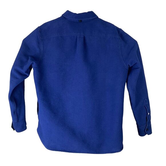 Rag & Bone Shirt Jacket Size Large Blue Snap Button Up Pockets Long Sleeve Mens - Picture 2 of 4